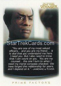The Quotable Star Trek Voyager Trading Card 15