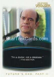 The Quotable Star Trek Voyager Trading Card 21