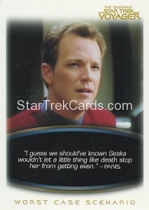 The Quotable Star Trek Voyager Trading Card 49