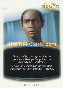 The Quotable Star Trek Voyager Trading Card 52