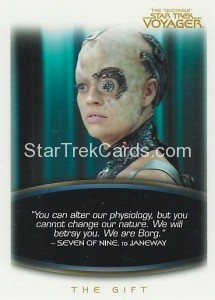 The Quotable Star Trek Voyager Trading Card 53