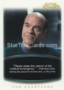 The Quotable Star Trek Voyager Trading Card 6