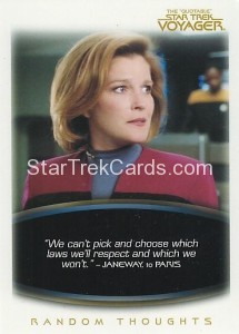 The Quotable Star Trek Voyager Trading Card 60