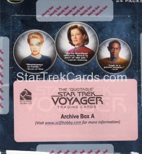 The Quotable Star Trek Voyager Trading Card Archive Box