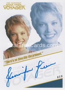 The Quotable Star Trek Voyager Trading Card Autograph Jennifer Lien