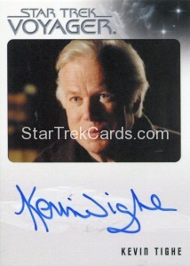 The Quotable Star Trek Voyager Trading Card Autograph Kevin Tighe