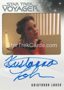 The Quotable Star Trek Voyager Trading Card Autograph Kristanna Loken