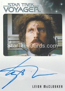 The Quotable Star Trek Voyager Trading Card Autograph Leigh McCloskey