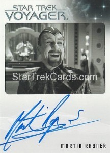 The Quotable Star Trek Voyager Trading Card Autograph Martin Rayner