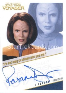 The Quotable Star Trek Voyager Trading Card Autograph Roxann Dawson