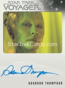 The Quotable Star Trek Voyager Trading Card Autograph Susanna Thompson