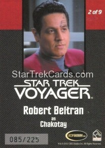 The Quotable Star Trek Voyager Trading Card Communicator Pin 2 of 9 Back