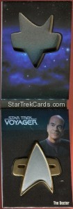 The Quotable Star Trek Voyager Trading Card Communicator Pin 3 of 9 Alternate