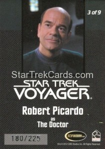 The Quotable Star Trek Voyager Trading Card Communicator Pin 3 of 9 Back