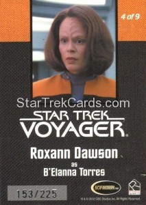 The Quotable Star Trek Voyager Trading Card Communicator Pin 4 of 9 Back