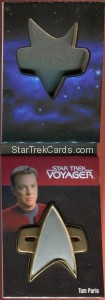 The Quotable Star Trek Voyager Trading Card Communicator Pin 5 of 9 Alternate