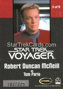 The Quotable Star Trek Voyager Trading Card Communicator Pin 5 of 9 Back