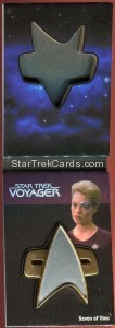 The Quotable Star Trek Voyager Trading Card Communicator Pin 7 of 9 Alternate