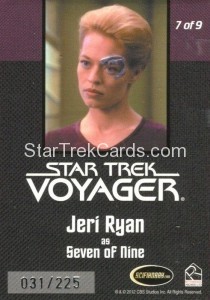 The Quotable Star Trek Voyager Trading Card Communicator Pin 7 of 9 Back