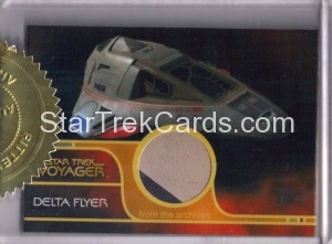 The Quotable Star Trek Voyager Trading Card Delta Flyer Relic Dual Color Alternate