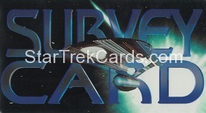 Star Trek Cinema Collection Survey Card Front