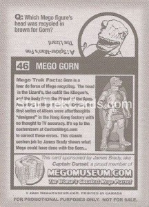 Mego Museum Card 46 Back