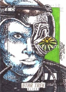 Star Trek Aliens Dan Borgones Sketch Card