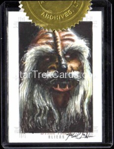 Star Trek Aliens Mick Glebe 9 Case Incentive Sketch Card