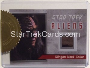 Star Trek Aliens R1 Klingon Neck Collar Card