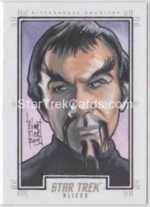 Star Trek Aliens Sketch Card by Francois Chartier