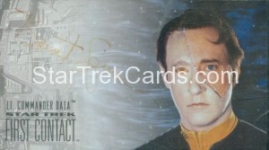 Star Trek First Contact Autograph Brent Spiner Front