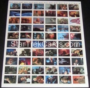 Star Trek III The Search for Spock Uncut Base Card Sheet Front