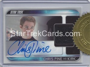 Star Trek Movies Collectors Set Chris Pine Autograph Front