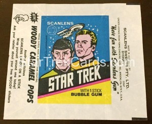 Star Trek Scanlens Wax Pack Wrapper