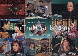 Star Trek The Next Generation Season Three Trading Card P1 Front