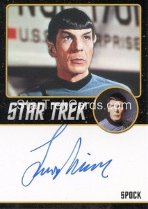 Star Trek The Original Series Portfolio Prints Autograph Leonard Nimoy Front