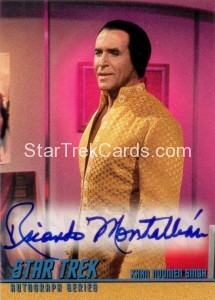 Star Trek The Original Series Season One Autograph A17 Ricardo Montalban Front