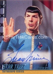 Star Trek The Original Series Season Three Autograph A59 Leonard Nimoy Front