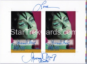 Star Trek The Original Series Season Three Yvonne Craig Two Card Panel