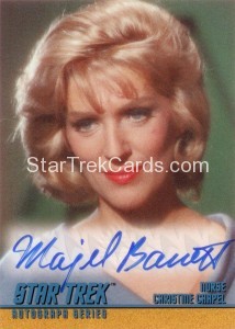 Star Trek The Original Series Season Two Autograph A30 Majel Barrett Front