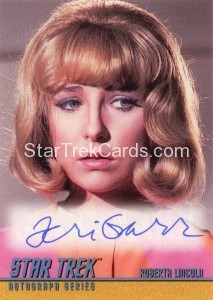 Star Trek The Original Series Season Two Autograph A58 Teri Garr Front