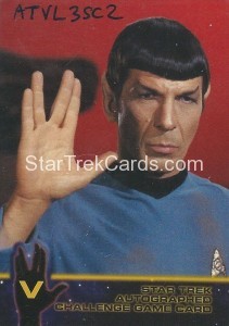 Star Trek The Original Series Season Two Autograph Challenge V UNVOIDED Front