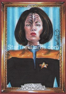 Star Trek Voyager Heroes Villains Achilleas Kokkinakis Sketch Card 2 Front