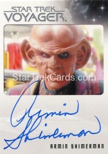 Star Trek Voyager Heroes Villains Autograph Armin Shimerman Front