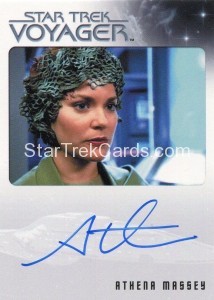 Star Trek Voyager Heroes Villains Autograph Athena Massey Front