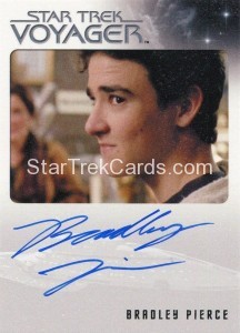 Star Trek Voyager Heroes Villains Autograph Bradley Pierce Front