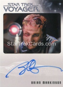 Star Trek Voyager Heroes Villains Autograph Brian Markinson Front