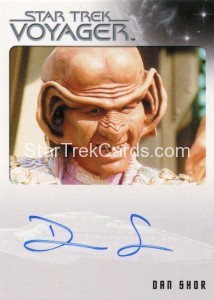 Star Trek Voyager Heroes Villains Autograph Dan Shor Front
