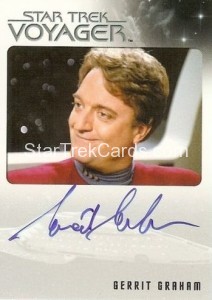 Star Trek Voyager Heroes Villains Autograph Gerrit Graham Front