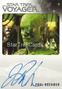 Star Trek Voyager Heroes Villains Autograph J Paul Boehmer Front